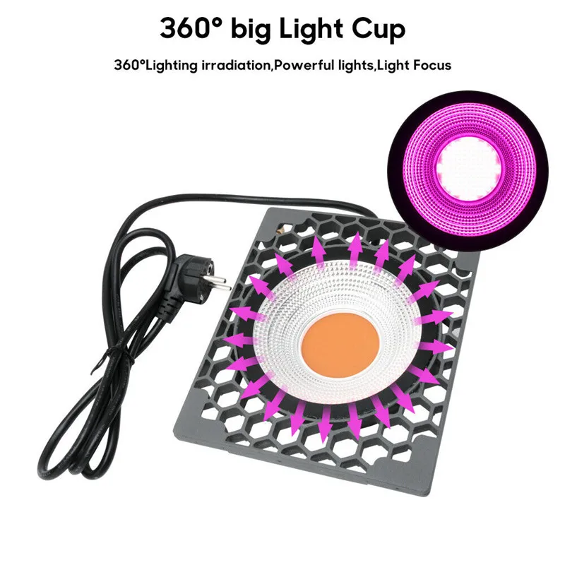 1000 Вт COB led grow light полный спектр grow led 400-830NM сотовое охлаждение 4500lm для комнатный гроутент для выращивания растений