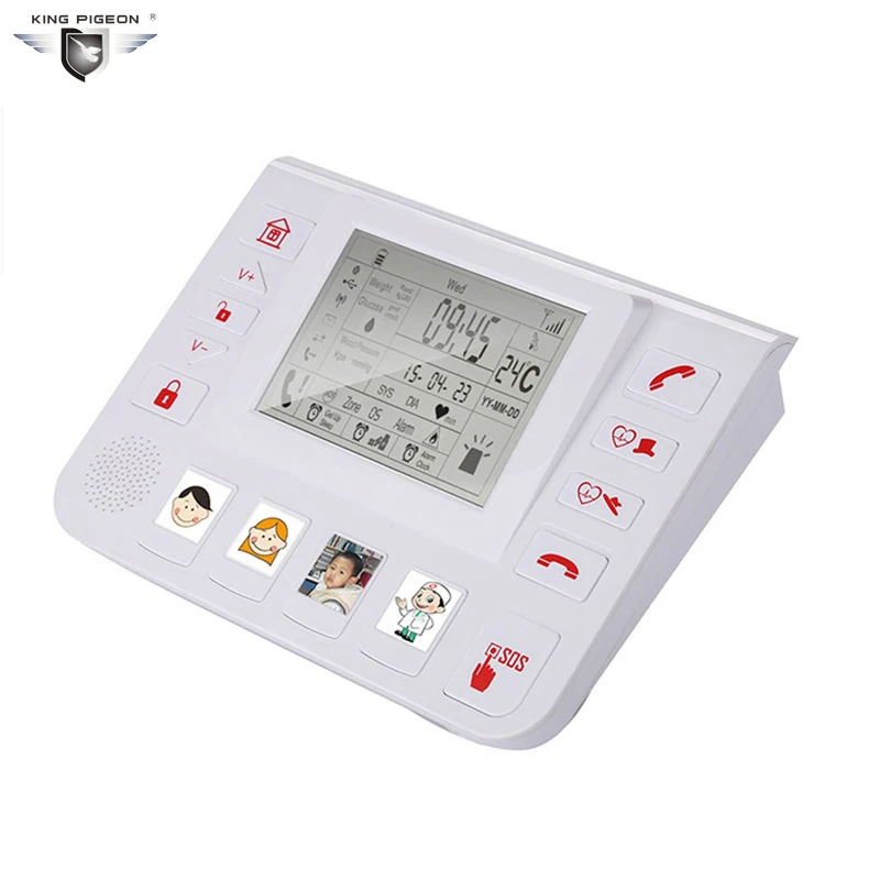 

Wireless GPRS Elder Security Alarm Blood Pressure Meter SOS Panic Button Door Contact Gas Leak Sensor Home Nursing Newest Alarm