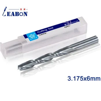 

LEABON High quality Milling cutter 3.175x6mm Double Spiral Milling cutter 10pcs CNC router bit