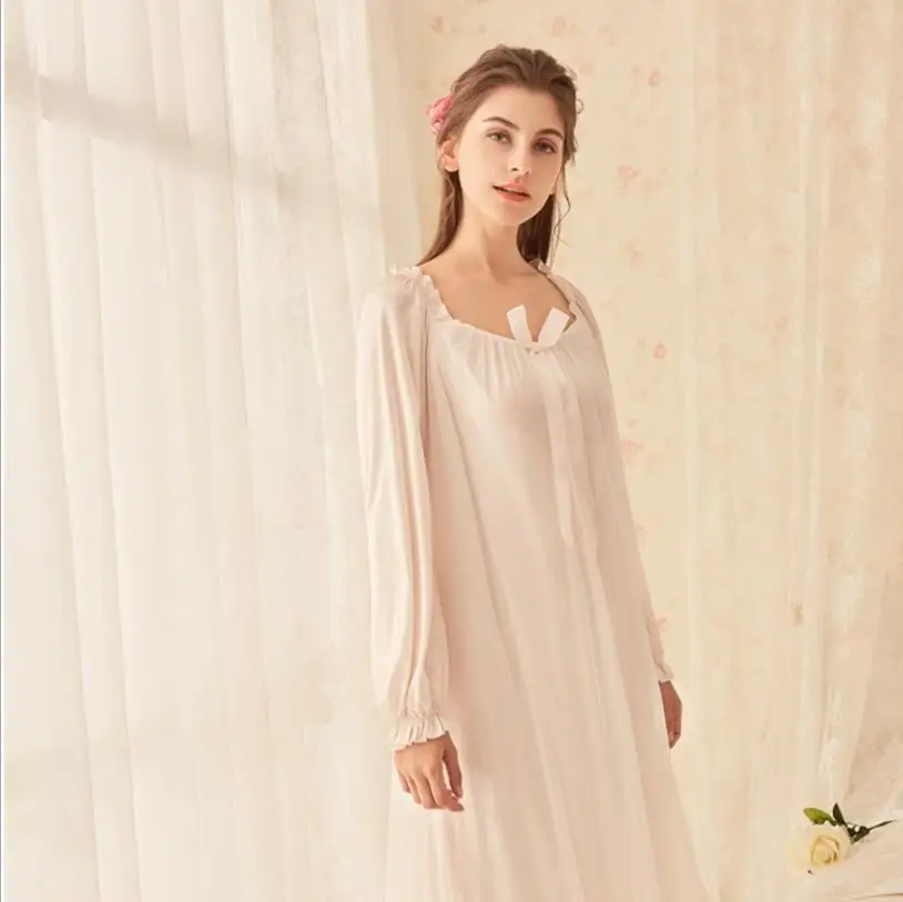 High quality vintage style palacess autumn new women long sleeve