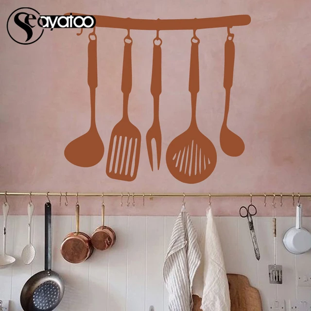 Special Price Kitchenware Cooking Tool Spoon Vinyl Wall Sticker Decal Kitchen Dining Room Home Decor Special Price Kitchenware Cooking Tool Spoon Vinyl Wall Sticker Decal Kitchen Dining Room Home Decor
