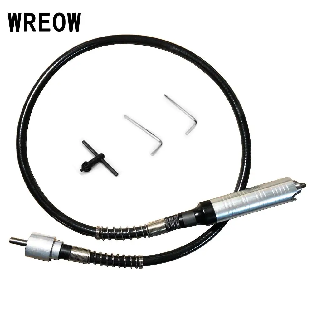 Silver Rotary Grinder Tool Flexible Shaft with 0.3-4mm Handpiece Kit