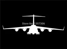 Hot Sale Aircraft Front View Car Window Sticker Truck font b Bumper b font Auto SUV