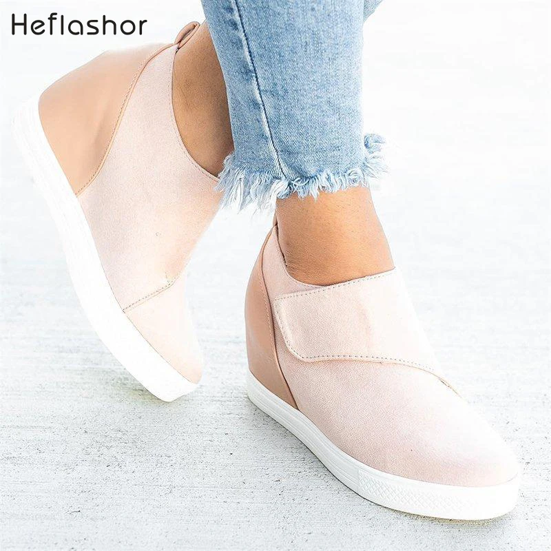 HEFLASHOR النساء حذاء كاجوال 2019 جديد إمرأة حذاء رياضة الأزياء تنفس بو الجلود منصة الأبيض النساء أحذية لينة Footwears HEFLASHOR النساء حذاء كاجوال 2019 جديد إمرأة حذاء رياضة الأزياء تنفس بو الجلود منصة الأبيض النساء أحذية لينة Footwears