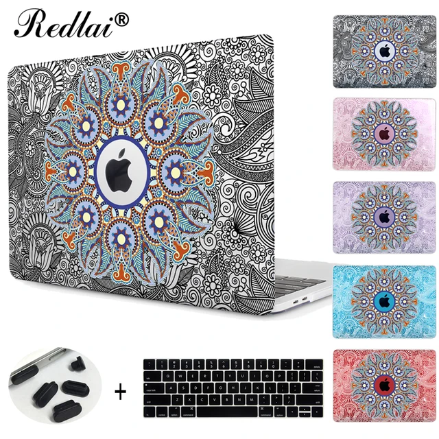 Dla Macbook A1932 Nowy Air 11 12 13 Case Mandala Kwiaty Koronki
