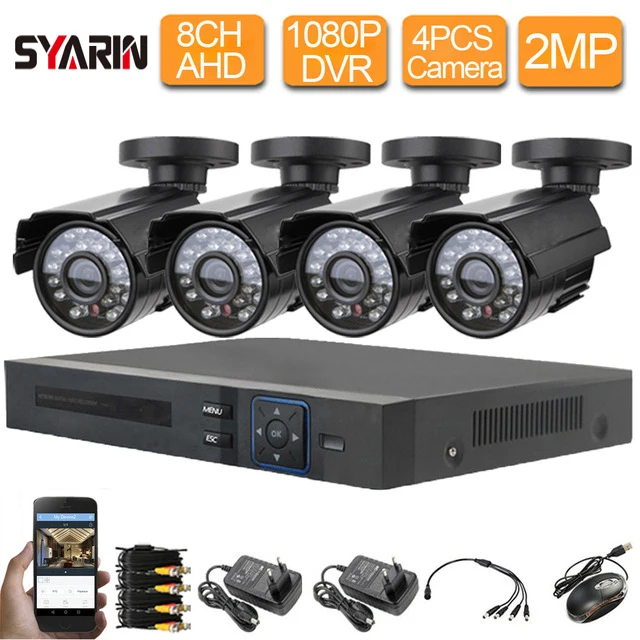 2MP 1080 P DVR NVR CCTV системы 8CH безопасности камера 4CH AHD 2.0MP HD Домашний открытый товары