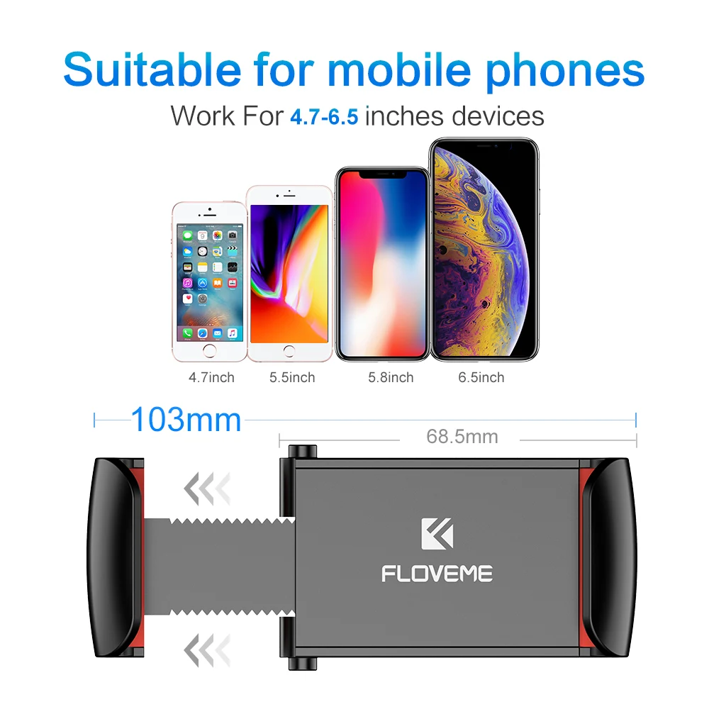 FLOVEME Auto Telefon Halter Für iPhone 11 Pro Max Air Vent Steckdose Montieren Telefon Halter Stehe