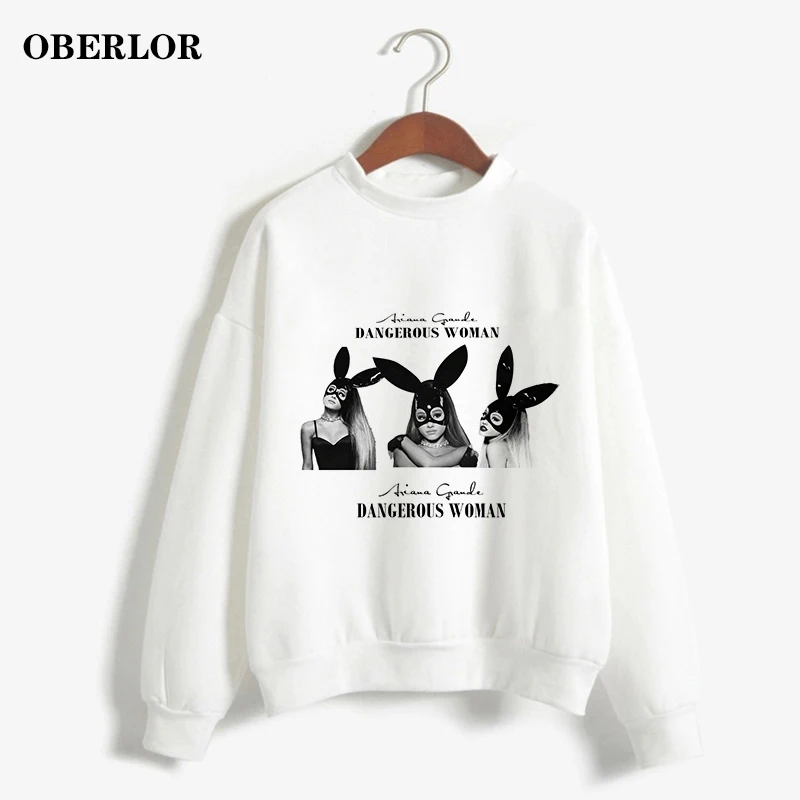 

Kpop Bangtan Sweatshirt Ariana Grande No Tears Stop Cry God Print Hoodies Women Kawaii Harajuku Gothic Oversized Hoodie Pullover