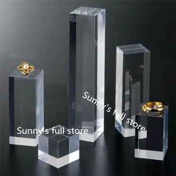 

High quality Crystal Clear Acrylic Earrings Necklace Jewelry display stand show holder racks 5pcs/set