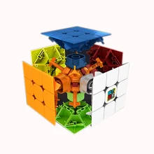 MOYU RS3 3 м 5,6 см 3x3x3 Магнитный магический куб головоломка Профессиональный скоростной куб Magico Развивающие игрушки для детей куб с подставкой