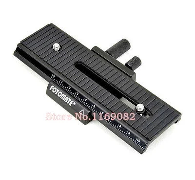 

2 шт. 2 Way FOTOMATE LP-01 Макросъемка рельса слайдер головка штатива для Can & n Nik & n S & ny Pentax DSLR 1/4 "винтовая фокусировка подвижная