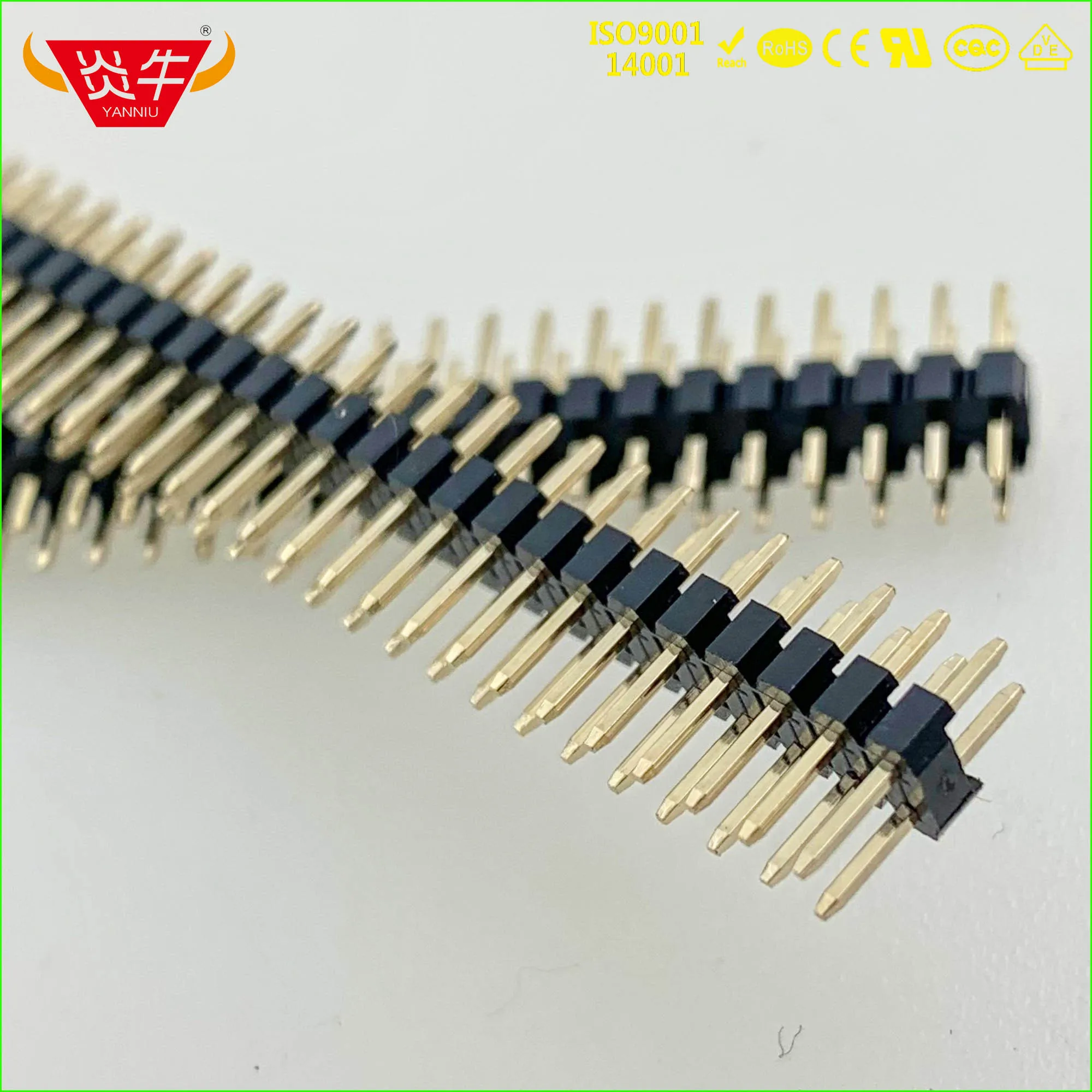 1 27 мм Шаг 2X50P 100PIN штекер полосы разъем двухрядный прямой штыревой выдерживает