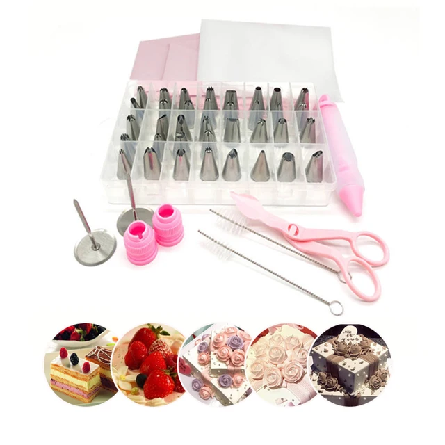 36pcs Cake Decorating Kit with Case DIY Cake Decorating Nozzles Tips