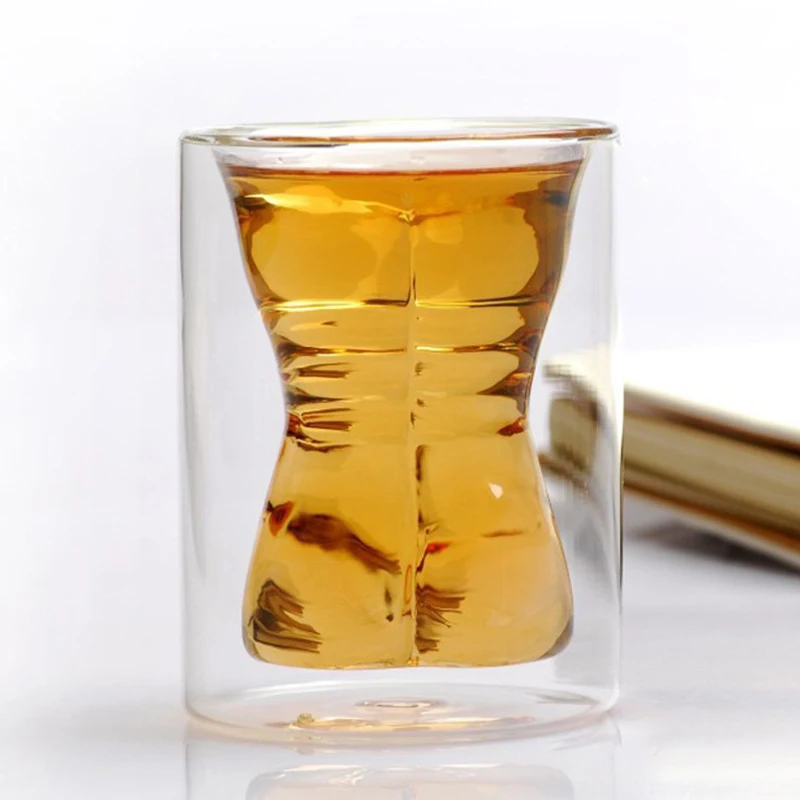 HOT-Wine Glass Crystal Nude Art Beer Glass Personality Bar Originality Transparent Glass