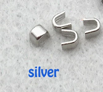 silver 10 шт./партия#5 u-образный фиксатор на молнии Верхняя Стопорная Нижняя спасательная ремонтная Установка серебряная золотая молния бронзового цвета аксессуары P063 - Цвет: silver
