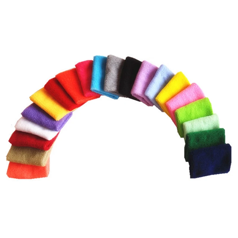Новые хлопчатобумажные браслеты повязки на запястье Sweatbands Sweatband для спорта тенниса спорта на открытом воздухе мягкие и удобные абсорбирующие