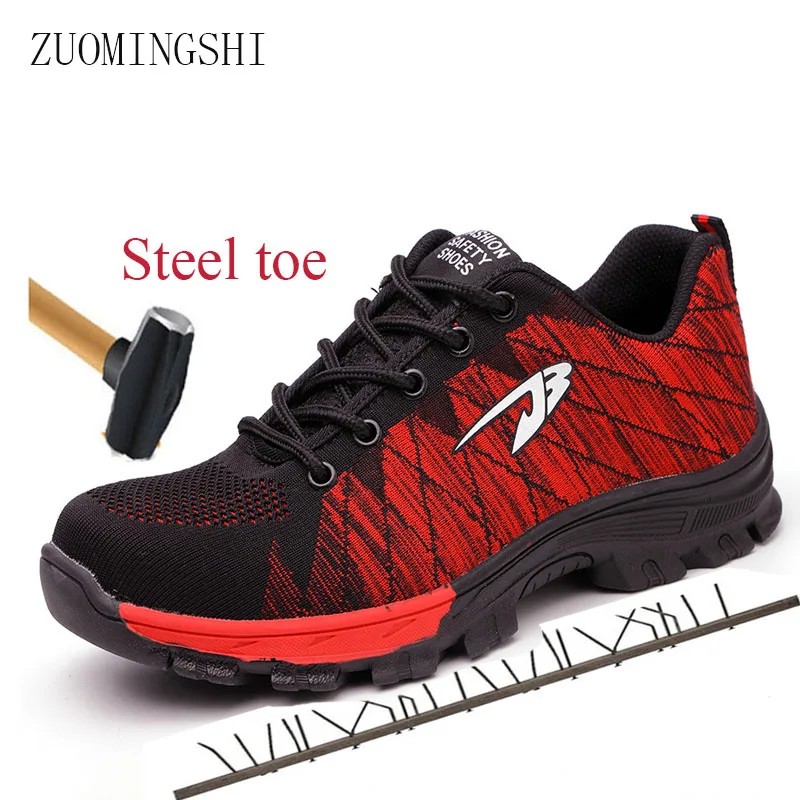 

Men Work Safety Shoes Steel Toe bot Warm Breathable Men's Casual Boots Puncture Proof Labor Insurance bot