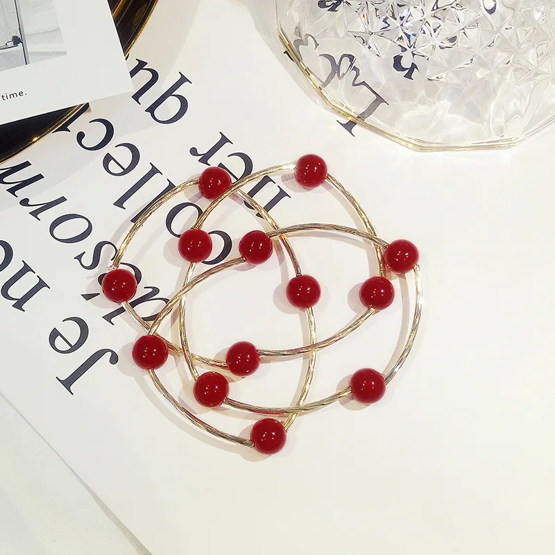 

2019 new fashion multi-loop stretch handmade beaded necklace and bracelet dual-purpose personalized fashion beaded jewelry