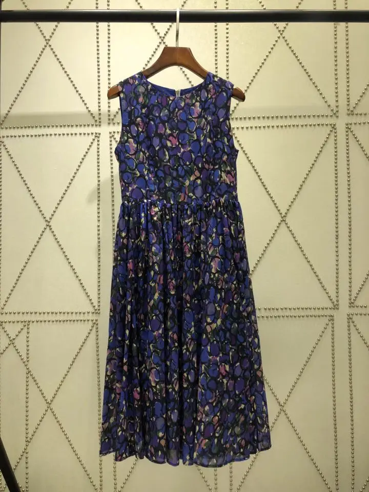 

High quality New Fashion Women 2019 spring Dress Luxury famous Brand European Design party style dress WD05135