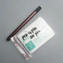 Ручка для микроблейдинга из алюминиевого сплава ручная Татуировка ручка для перманентного макияжа с 50 шт. PCD 14 контактов иглы Лезвия