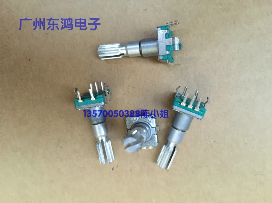 

2PCS/LOT ALPS Alps EC11 series encoder 30, positioning number 15, pulse spot, saw tooth shaft length 25MM
