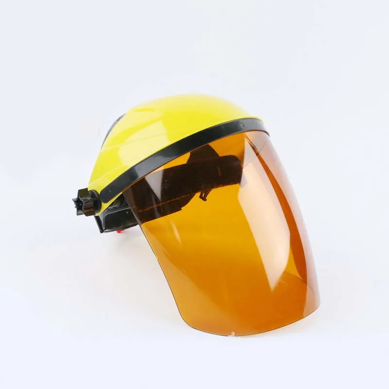 

Safety helmet type welding mask anti-splash polishing transparent mask