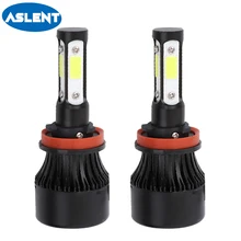 Buy Aslent 4 Side Lumens COB 100W 12000lm LED H4 H7 H11 H13 HB3 9005 HB4 9006 9004 Car Headlight Bulbs Auto Headlamp Light 12v 24v Free Shipping
