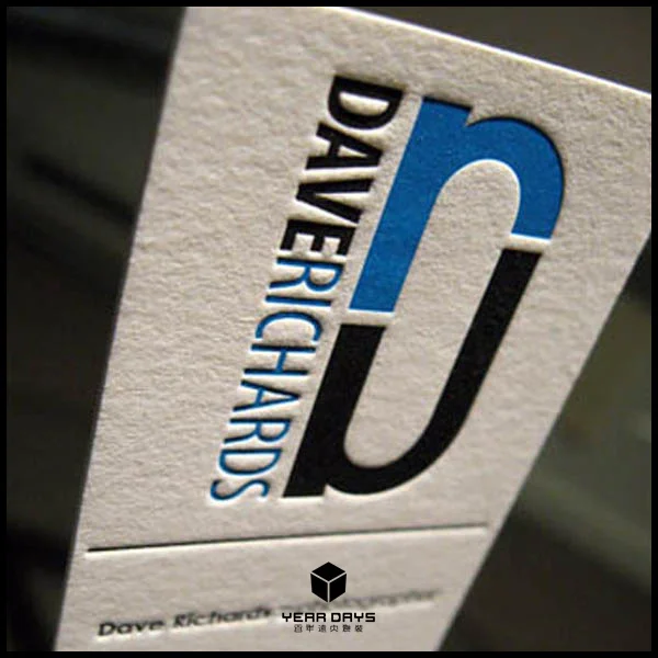 debossed business cards