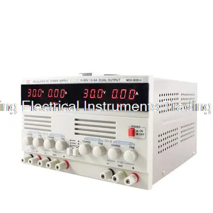 4-8  days arrival  Dual output linear power supply 30V2A * 2 + 5 V2A -302D-II parallel dual DC regulated power