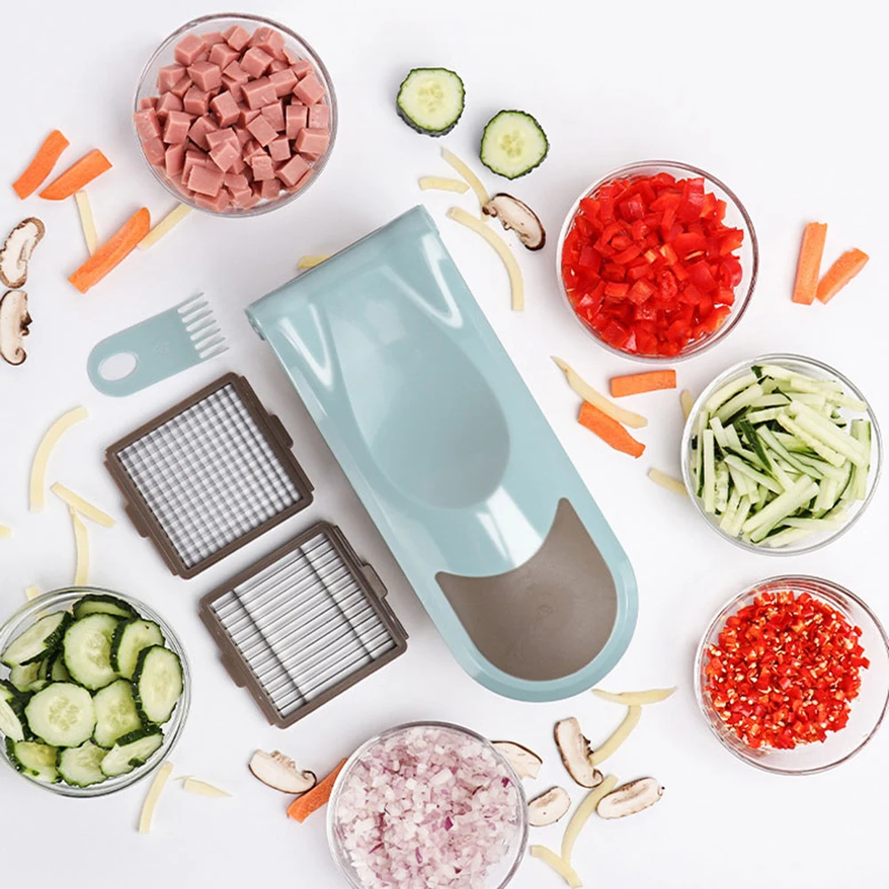 Multifunctional Vegetable Cutter Cheese Grater multifunction Blades for Onion Potato Tomato Fruit Cooking Helper Stainless Multifunctional Vegetable Cutter Cheese Grater multifunction Blades for Onion Potato Tomato Fruit Cooking Helper Stainless
