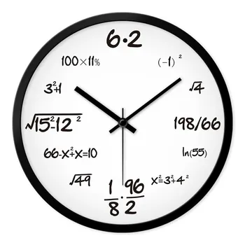 

12" mathematical formula wall clock Modern quartz clock living room clock home decoration supplies