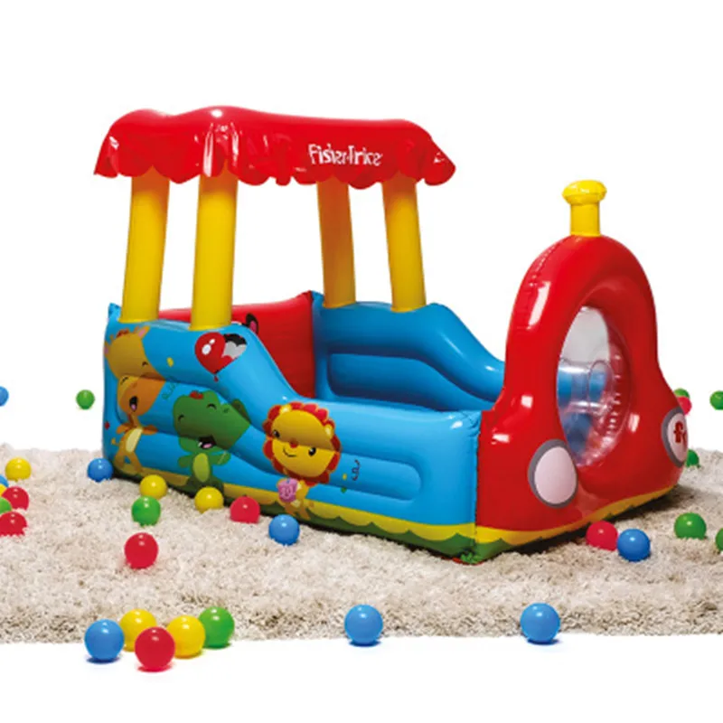 Детский надувной замок для домашнего использования, паровозик озорной форта, бассейн с морским мячом, детская площадка для родителей и детей G2034