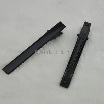 

50 pcs 75mm Black Metal Alligator Hair Clip Pin Wedding Wholesale DZ04