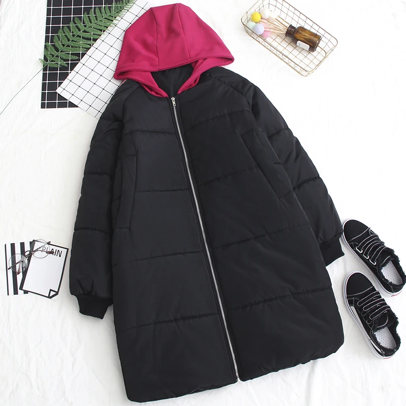 Fat Cotton Women 2019 Autumn Winter New Parkers Loose Long Section Plus Fertilizer Thick Cotton Jacket Winter Jacket Cotton Coat Fat Cotton Women 2019 Autumn Winter New Parkers Loose Long Section Plus Fertilizer Thick Cotton Jacket Winter Jacket Cotton Coat