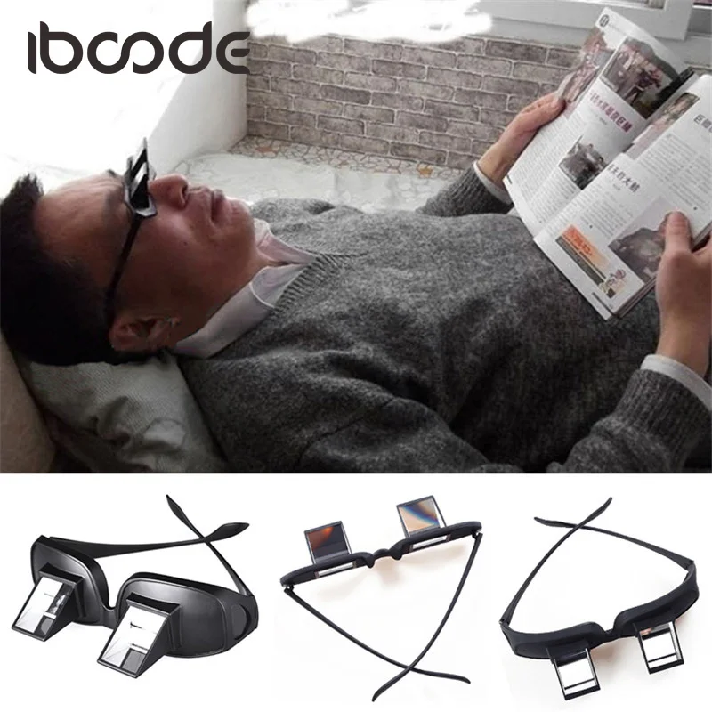 iboode Lazy Glasses Horizontal Funny Reading Lying Bed Sofa Prism