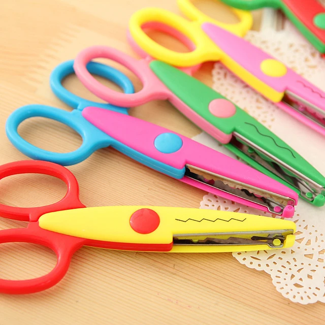 1PC Lace DIY Scissors Scrapbook Paper Photo Tools Diary Decoration Safety  Scissors 6 Styles Selection