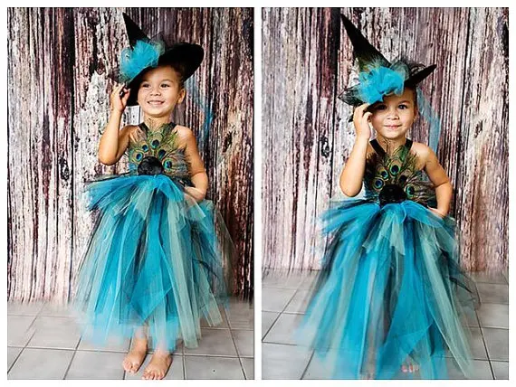 Il pavone, vestito dei bambini tutu Strega Halloween costume, con una piuma  di pavone, Giocare una strega o una regina vestito, vestito  divertente|child tutu dress|tutu dresschildren tutu - AliExpress