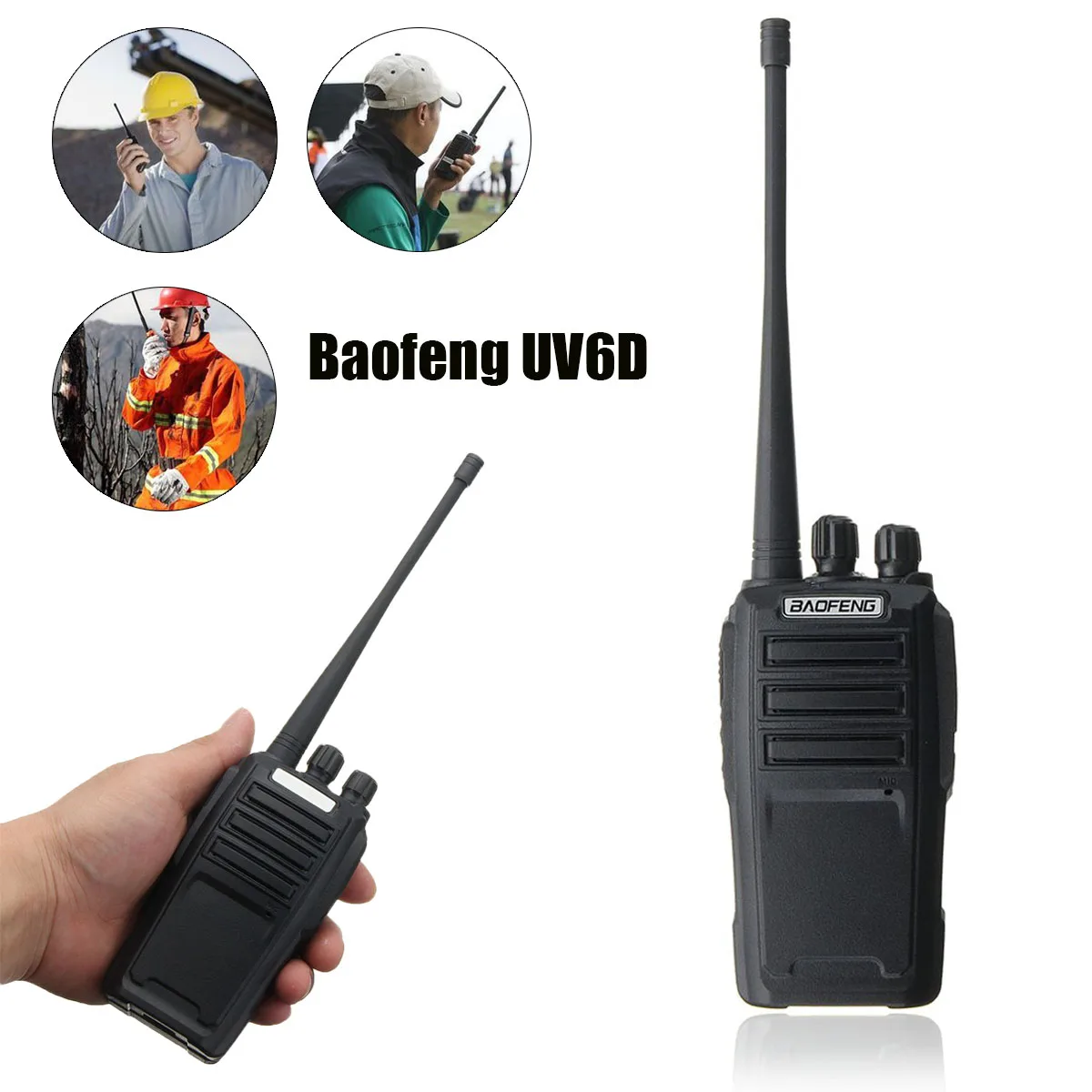 UV-6D 2-way радио УВЧ ctscc бустет DCS иди и болтай Walkie Talkie “иди и наружный мини-портативный передатчик 128 групп канал с памятью