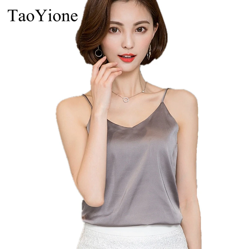

Crop Top Clothes Canotta Donna Estiva Tropical Womens Tank Tops 2019 Silk Women Shirt Camis Sleeveless Blusas Summer Feminina