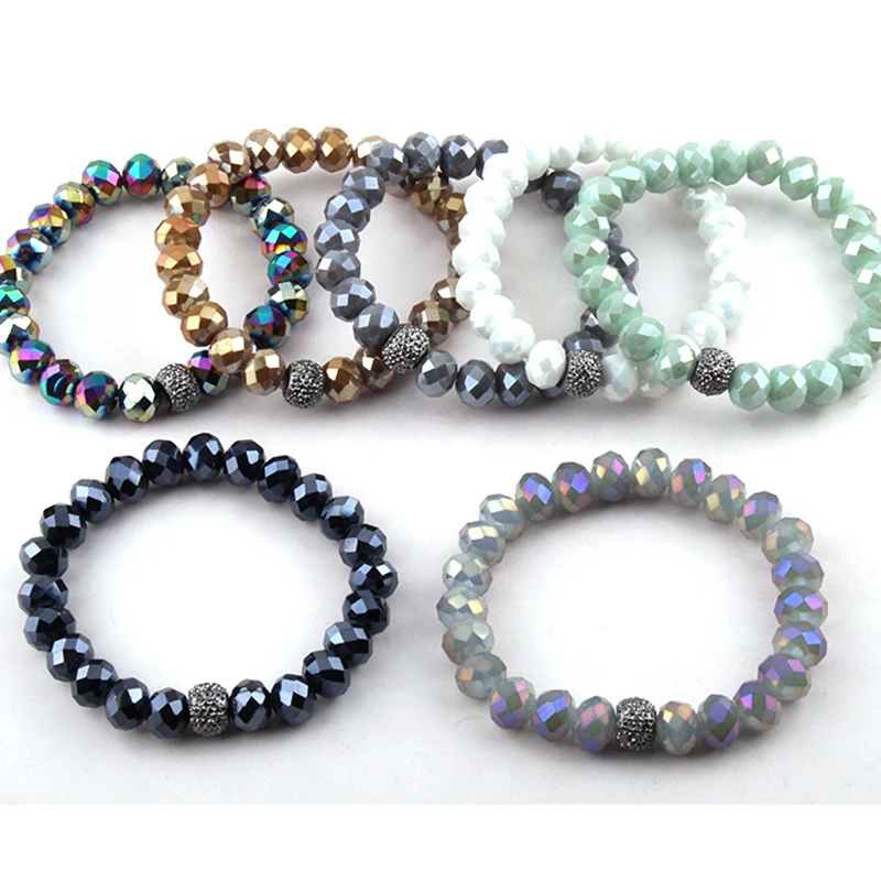 Бесплатная доставка браслеты из стекла разных цветов 10 мм шт. в партии|bracelet 10mm|glass