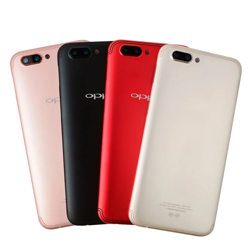 

For OPPO R11 R11S /R11plus /R11Splus with Side Button key+ Camera Glass Battery Back Cover+ white Front Housing LCD Frame