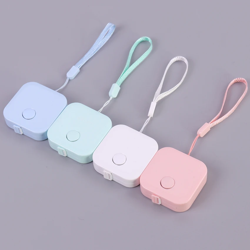 

1PC Lovely Tape Measure Candy Color Leather Soft Ruler Box Portable Fashion Design School Supply