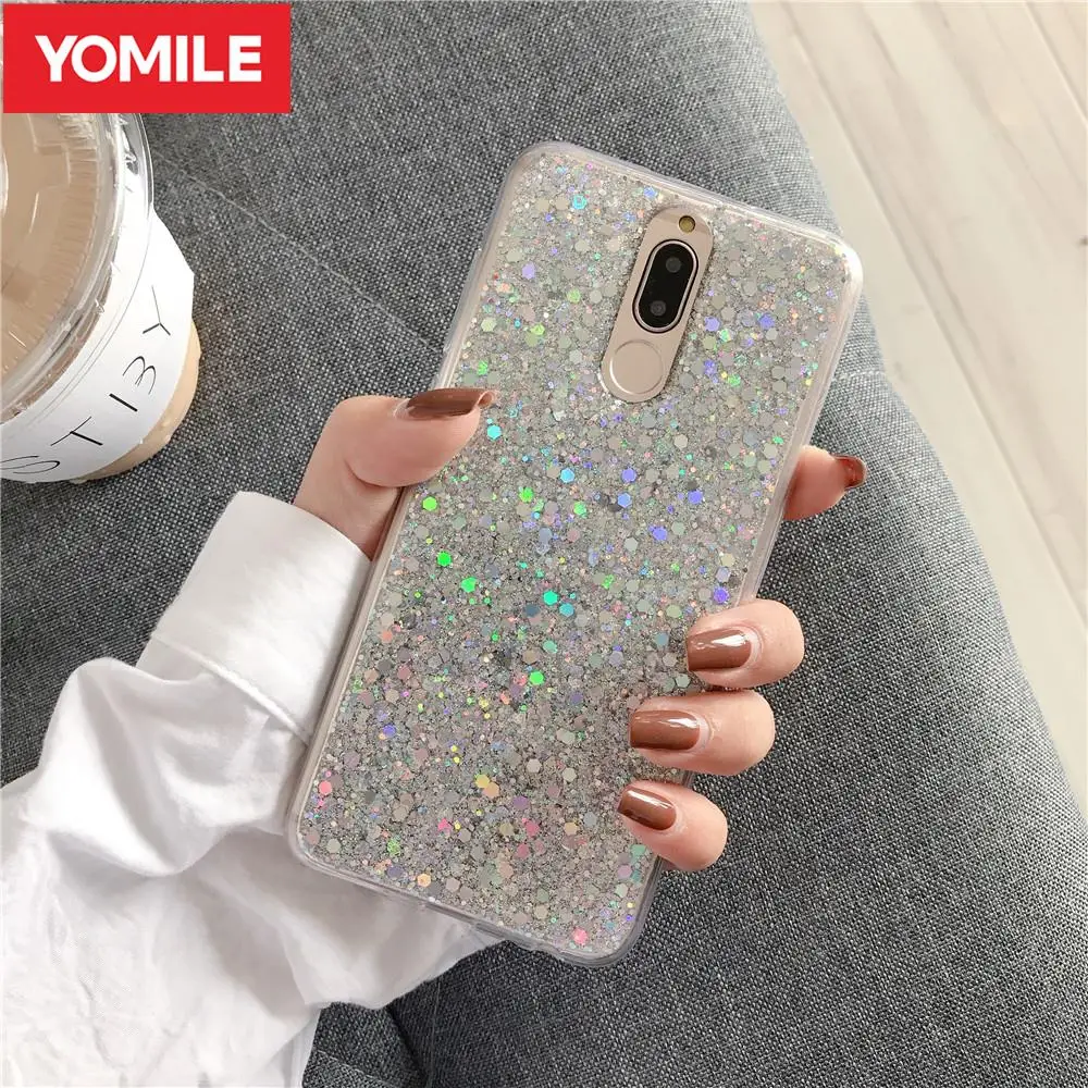 Роскошный блестящий чехол для Huawei P20 P30 Pro P10 Plus P8 P9 2017 Mate 30 10 20 Lite 20X P Smart 2019 с