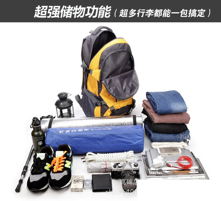 45L новая сумка для альпинизма для мужчин и женщин, водонепроницаемый дышащий рюкзак для путешествий A4390