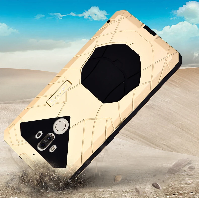 

Luxury Outdoor Sports Army Tactical Shockproof Hard Metal & Silicone Full Protection Phone Housing Case Cover For Huawei Mate 9
