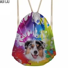 Женская сумка на шнурке Craffiti, комплект для собак, карман для девочек, логотип, рюкзак под заказ для детей, Stachel, туристический подарок, bolsos