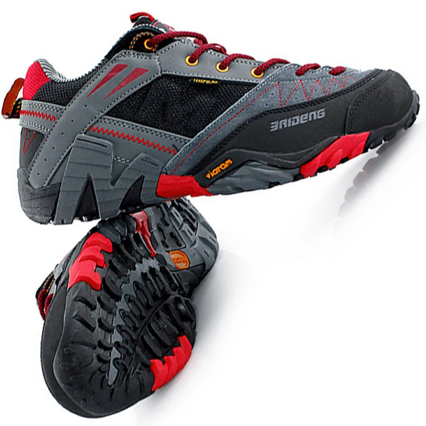 Baideng men hiking shoes hunting boots sneakers genuine leather hunting