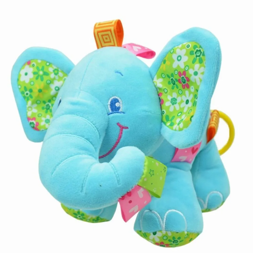 Infant Baby Hanging Elephant Bell Rattles Doll Multifunctional Solf