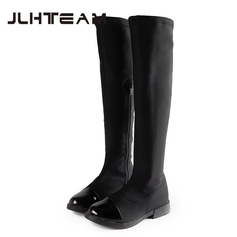 

2016 Hot Parent-child long felt boots princess elegant girls shoes children's Kids boots size 26-37 Comfortable shoes in spring