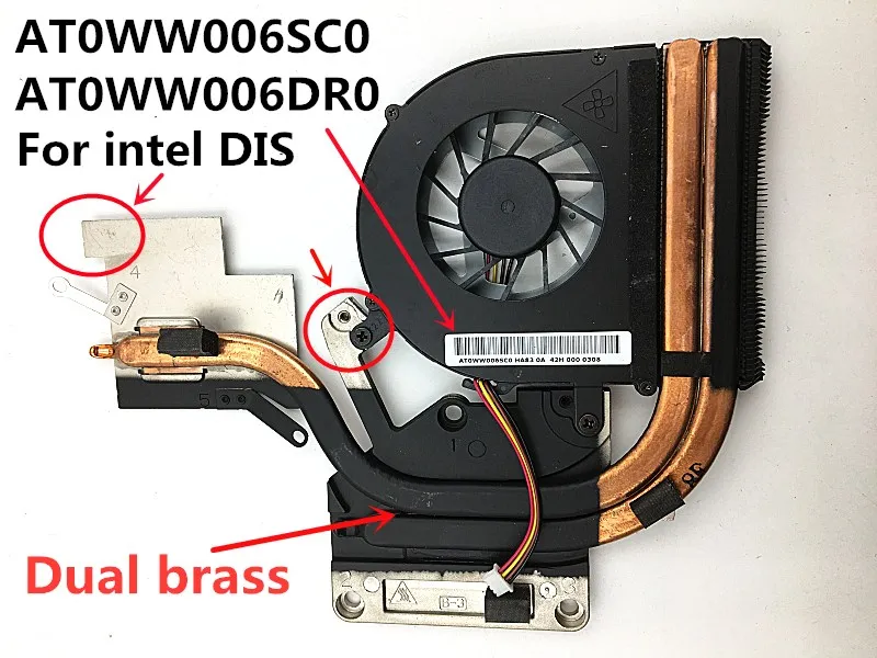 

New Laptop/Notebook CPU cooling Radiator Heatsink&Fan for Lenovo G500 G505 G510A G400 G400AM G405 G410 AT0WW006SC0 AT0WW006DR0